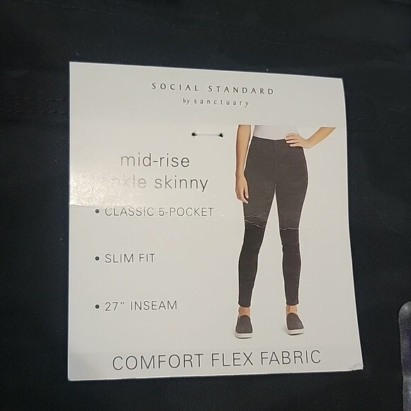 SOCIAL STANDARD By Sanctuary Camo Ankle Skinny Jeans NWT size 16 - Picture 6 of 11